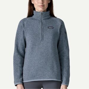 Patagonia Women's Better Sweater 1/4-Zip Fleece Lined Casual Outdoors Size L EUC